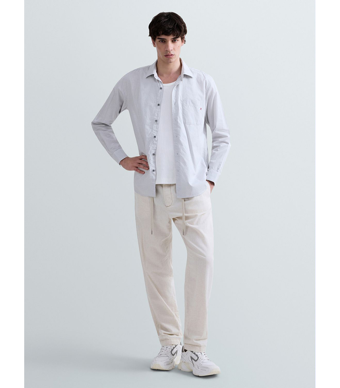 コットンドビーシャツ 詳細画像 ライトグレー 2